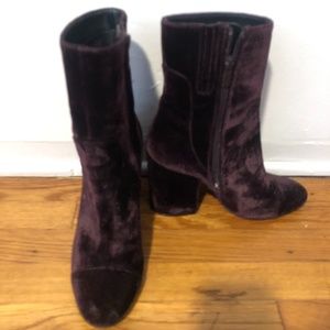 Kendall and Kylie Purple Velvet Boot